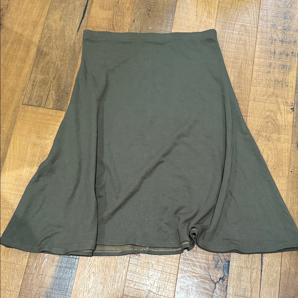A-Line Olive Green Women's Skirt